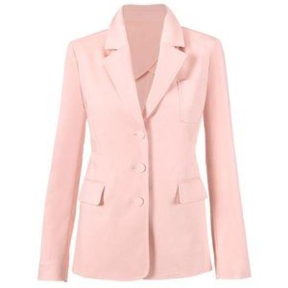 CAbi Grace Jacket Size 10 Carnation Pink - Pockets - Covered Buttons Spring 2020 - Picture 2 of 6